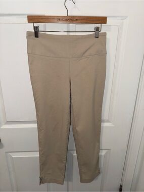Counterparts Tan Cropped Stretch Capris